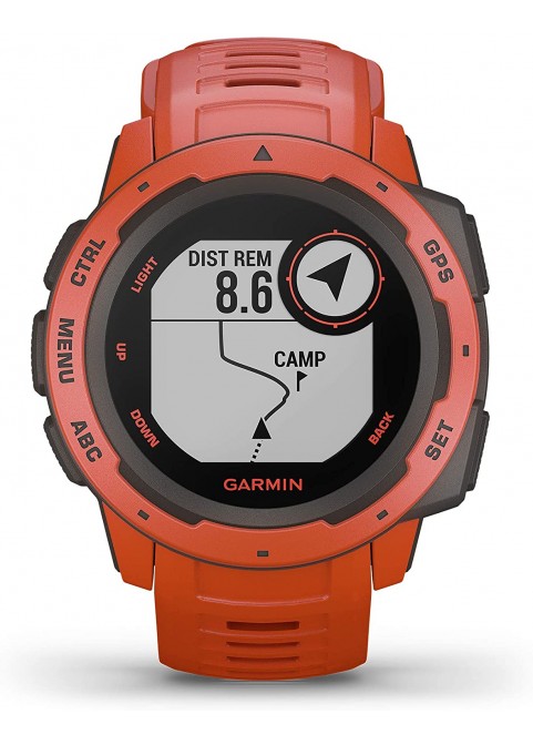 Garmin 010-02064-00 Instinct, Rugged Outdoor Watch with GPS, Features Glonass and Galileo, Heart Rate Monitoring and 3-Axis Compass, Graphite