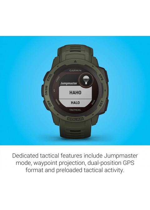 Garmin 010-02064-00 Instinct, Rugged Outdoor Watch with GPS, Features Glonass and Galileo, Heart Rate Monitoring and 3-Axis Compass, Graphite