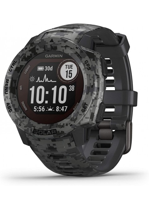 Garmin 010-02064-00 Instinct, Rugged Outdoor Watch with GPS, Features Glonass and Galileo, Heart Rate Monitoring and 3-Axis Compass, Graphite